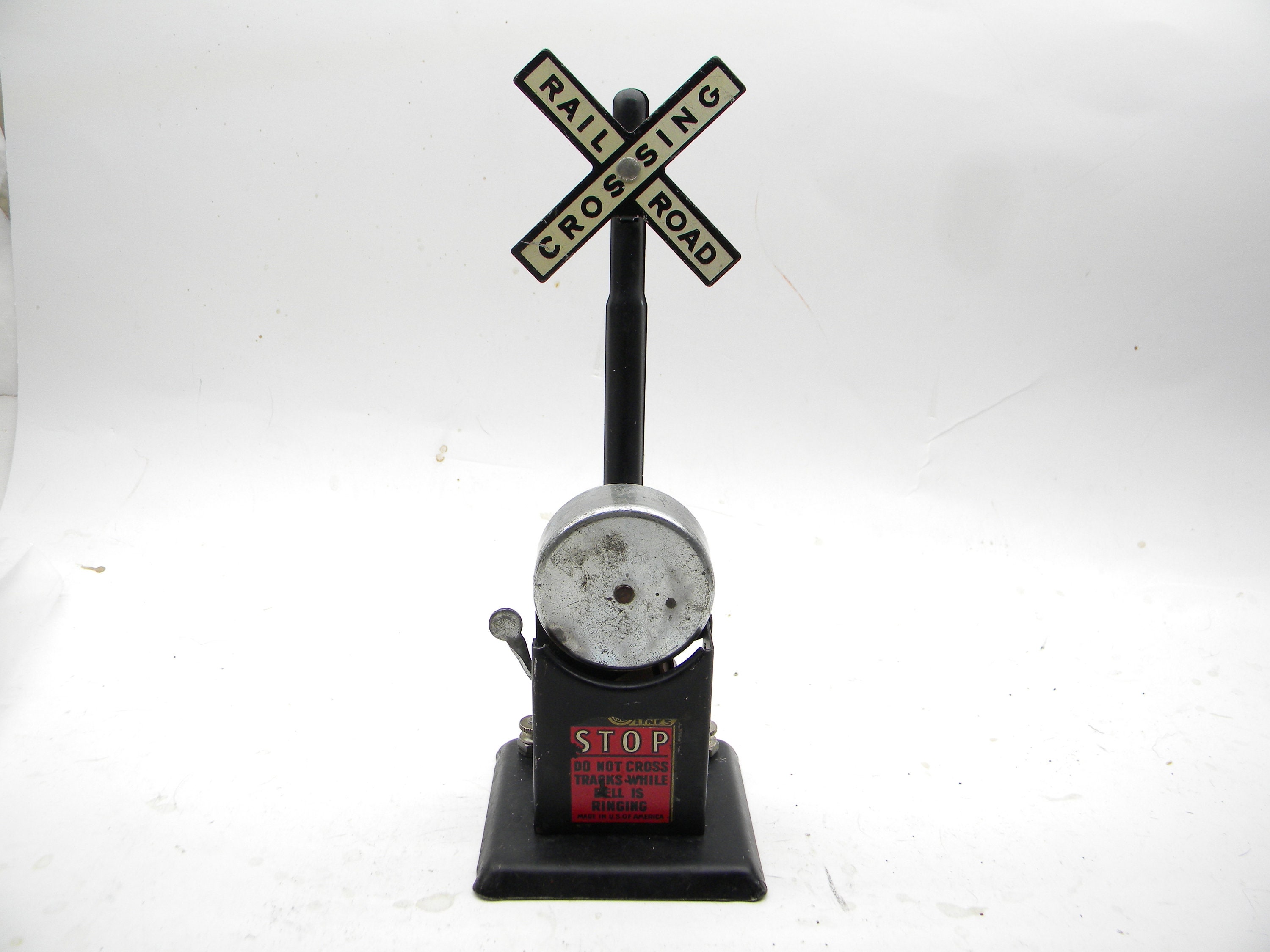 【中古】 Dialect Intersection... Vintage Marx 418 Crossing Signal With Ringing Bell O Gauge
