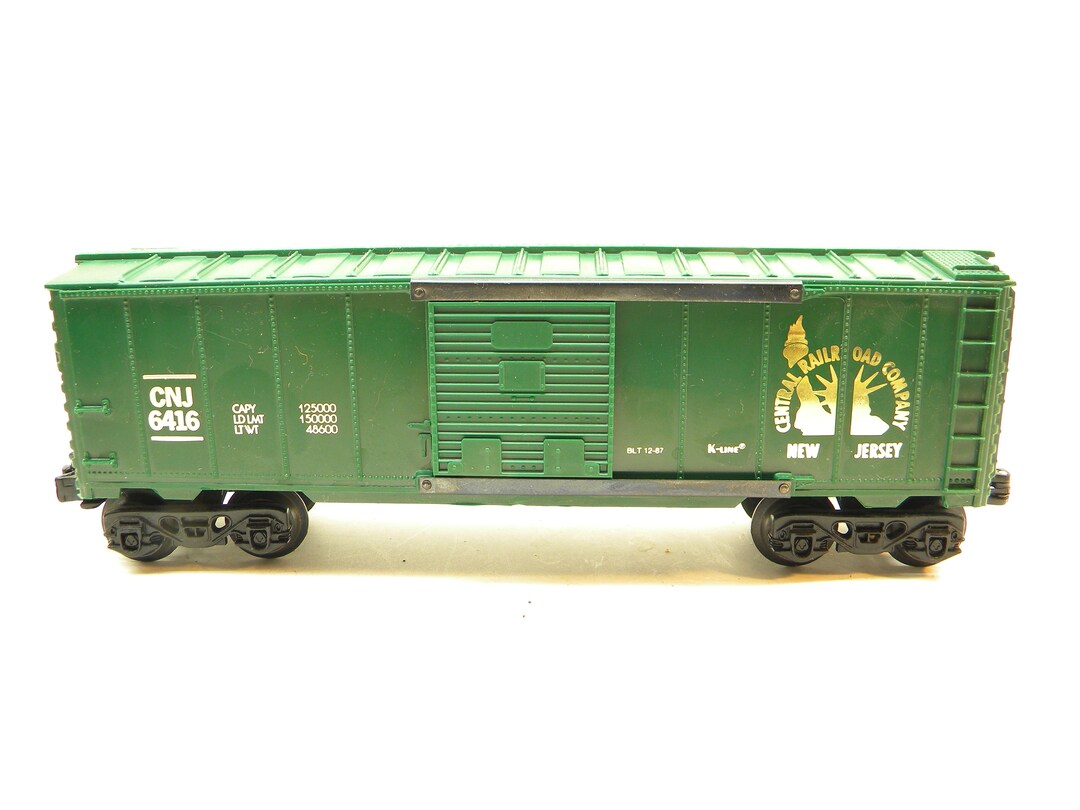 K-line K6416 Central of New Jersey Box Car O Gauge Train - Etsy