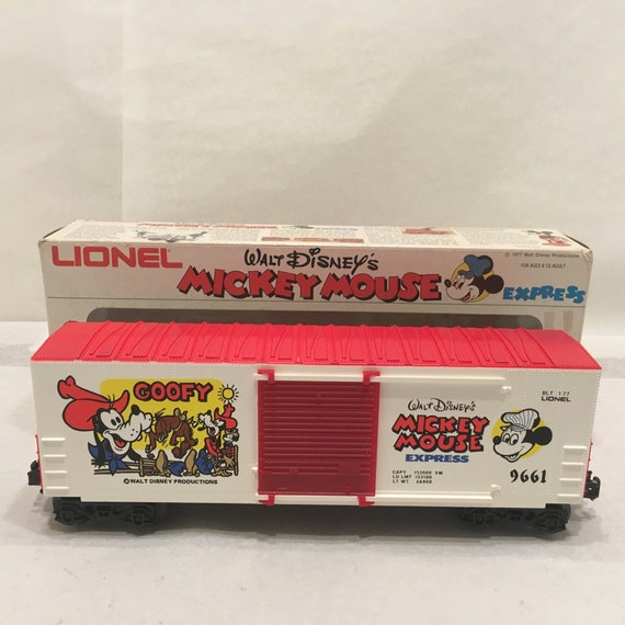 Lionel 9661 Disney Mickey Mouse Express Goofy Hi Cube Box Car 1977