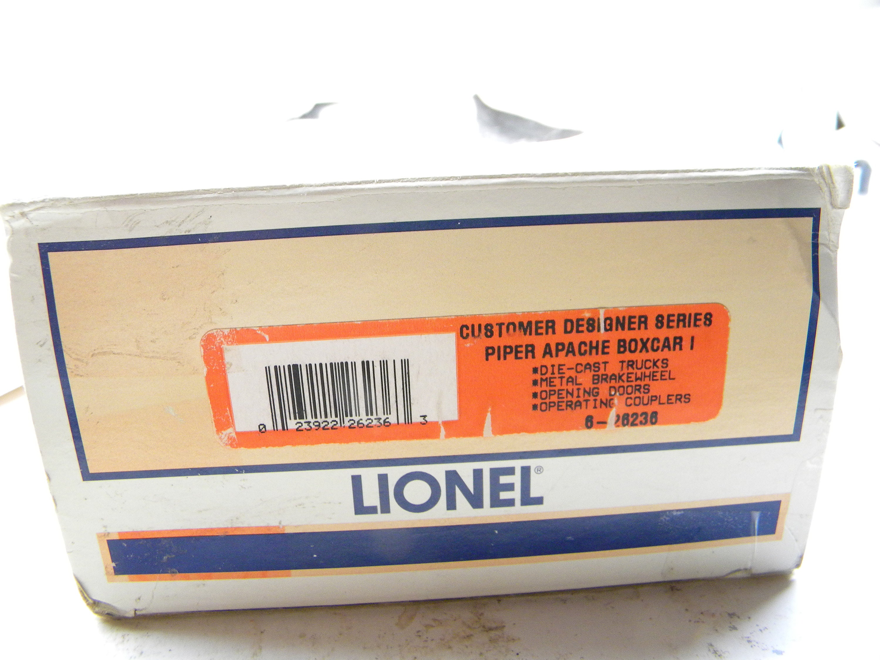 Lionel 26236 1957 Piper Apache/geronimo Box Car O Gauge Train Car