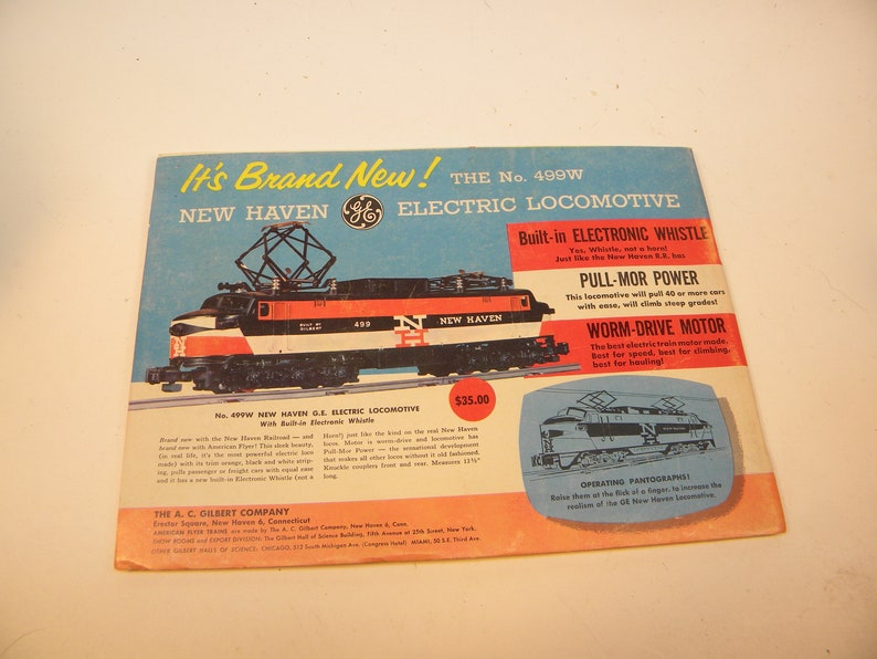1956 D1922 American Flyer Color Consumer Miniature Catalog Etsy
