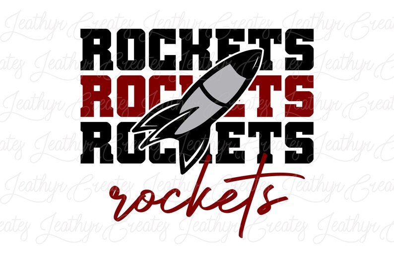 Rockets (maroon) - Sublimation, PNG, Clip Art, Digital Download ...
