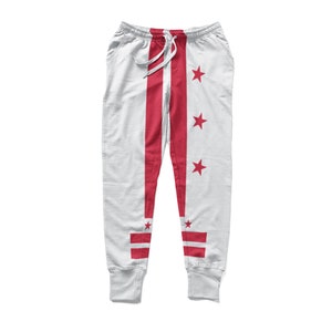 Washington DC Flag Jogger Pants/Sweat Pants/Track Pants image 3