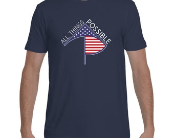 All Things Possible USA Flag Men's Tee (Short Sleeve)