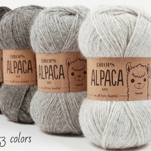 alpaca yarn DROPS Alpaca An all time favorite made purely from soft alpaca 50 g = approx 167 m  5 ply  Drops Retailer