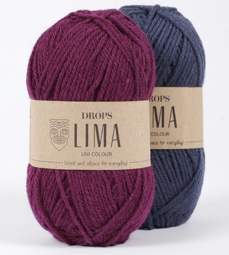 Alpaca Wool Yarn DROPS Lima Wool 65 Alpaca 35 the Perfect Etsy Australia