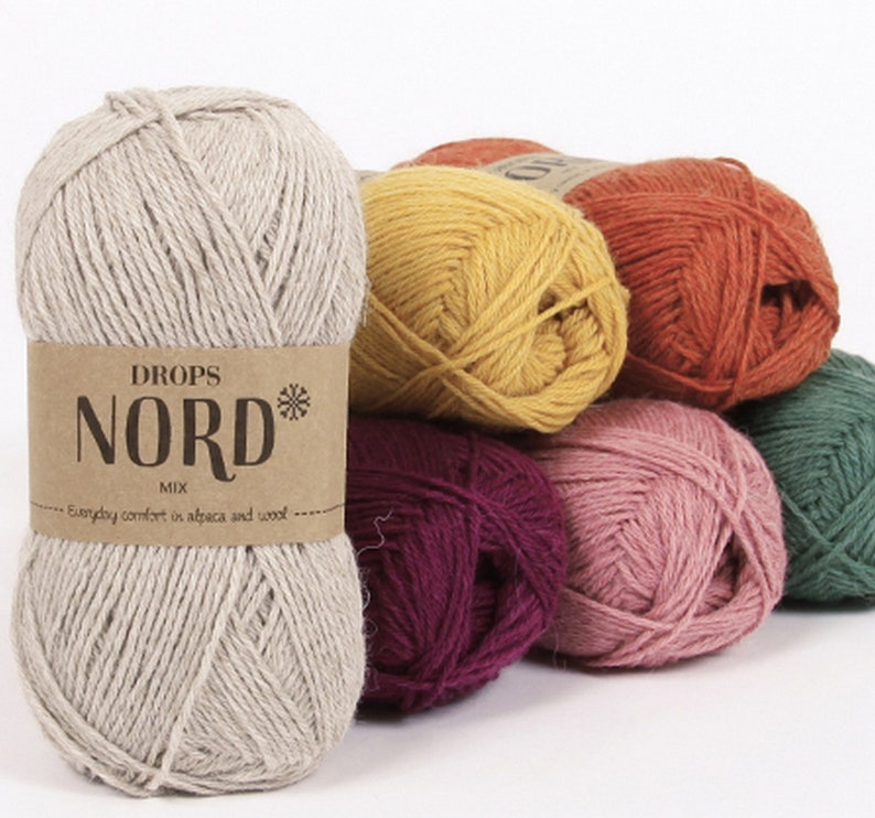 DROPS yarn DROPS Nord Soft and durable in alpaca wool and Etsy
