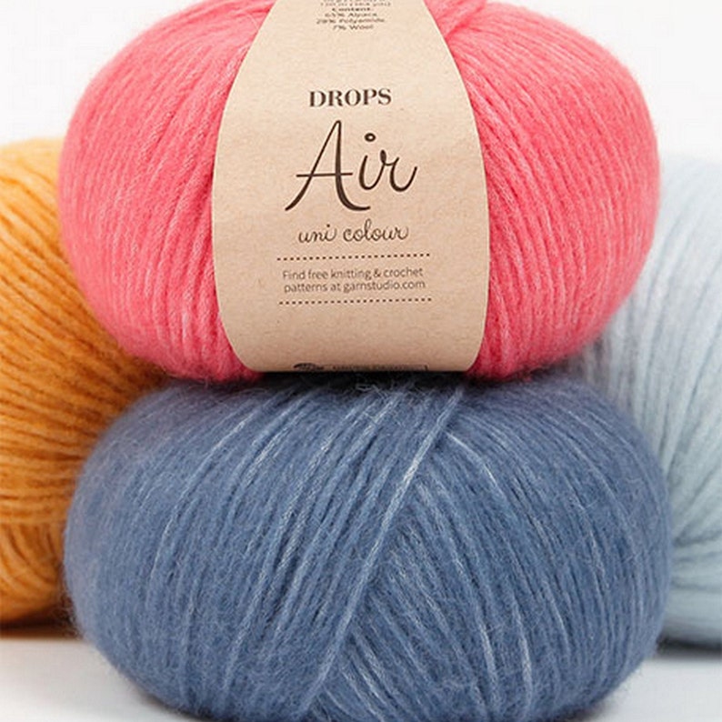 DROPS Air Super soft baby alpaca yarn Garnstudio DROPS Design Etsy