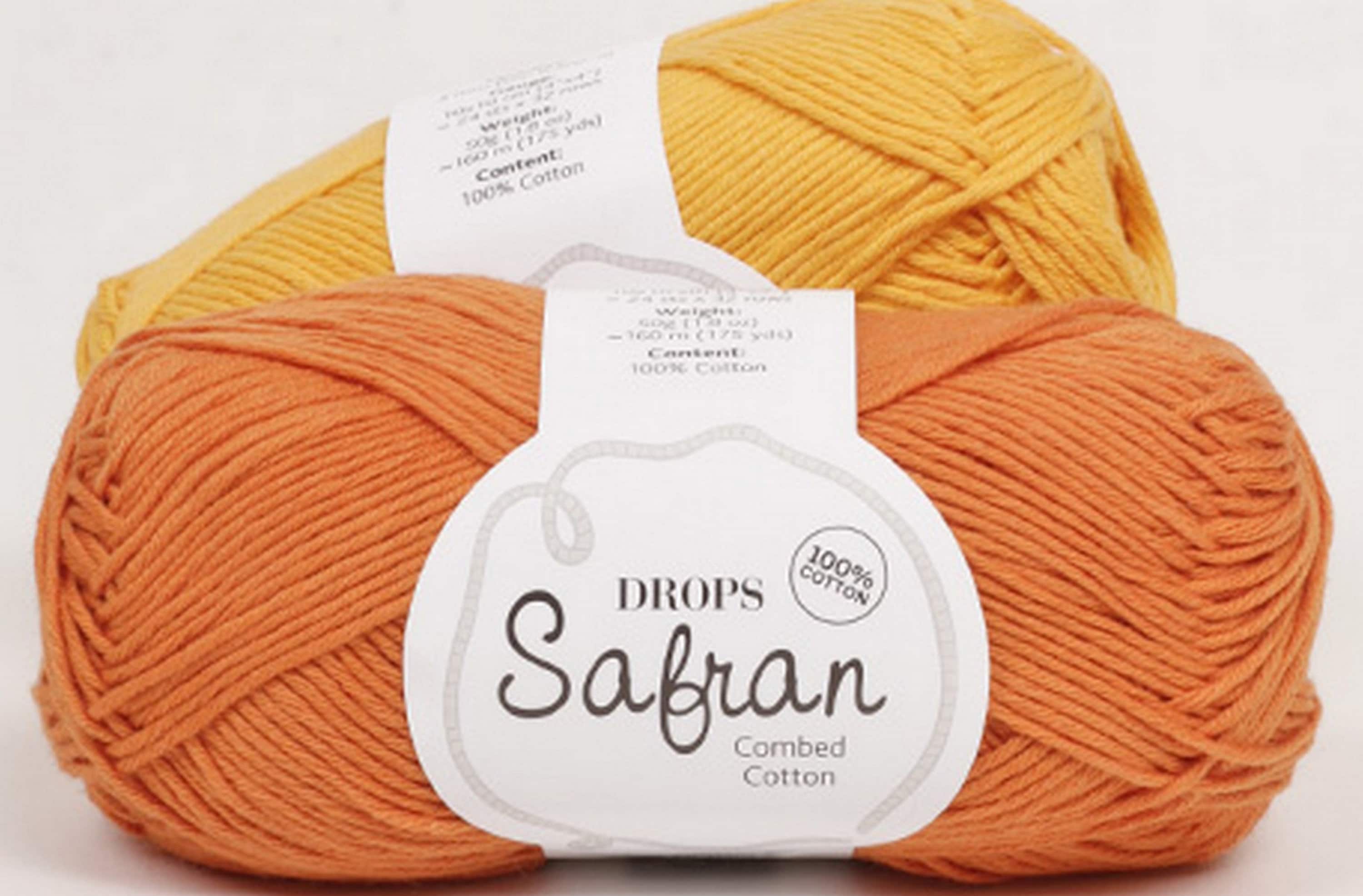 DROPS Safran Yarn Cotton 100 Sports Cotton Raw Material Etsy