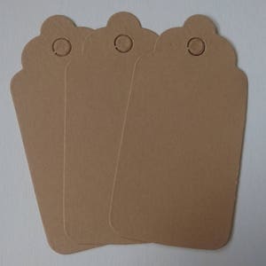 Heart Gift Tags / Christmas / Parcel Brown Tags With String optional -   UK