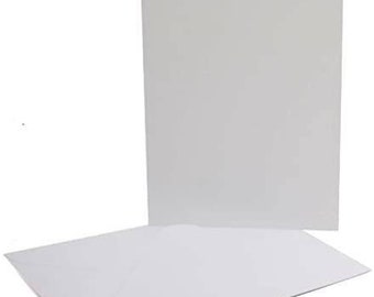 A7 en blanco de un solo pliegue - Tarjetas en blanco y sobres (blanco/marfil/crema) - 10, 25, 50, 100