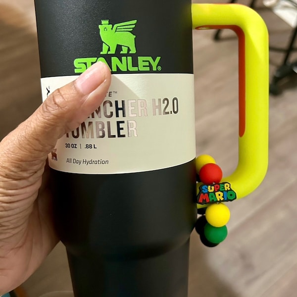 NEON Stanley Cup Accessories,  Cup Bracelet . Handle, protective for 30 oz., 40 oz , & Multiple other Viral cups and tumblers.