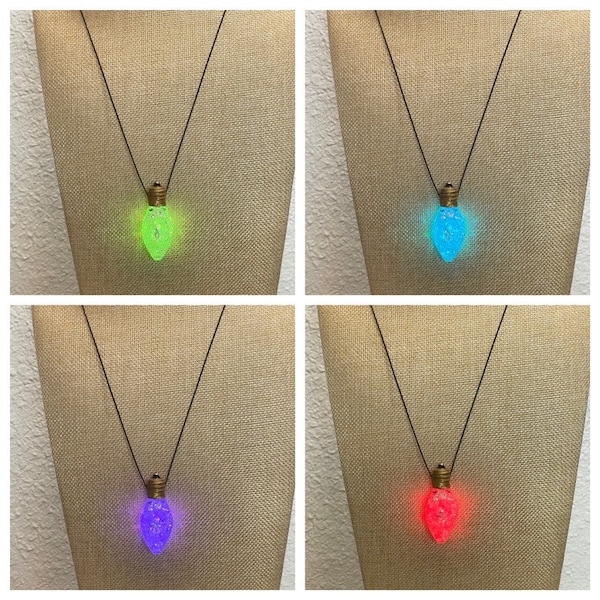Light Bulb Necklace Etsy