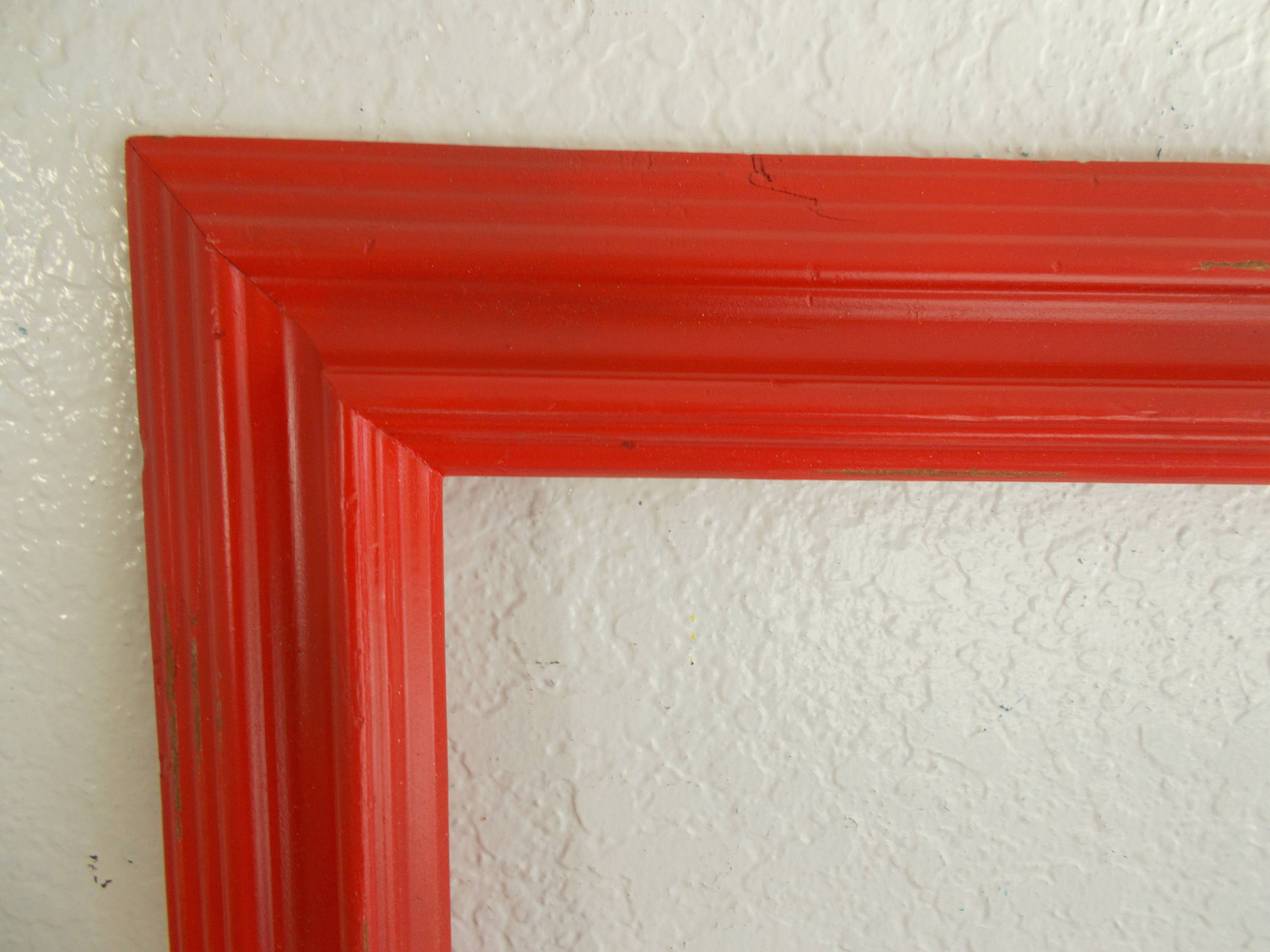 Large Red Picture Frame 11 x 14 Photo Decoration Up Cycled Etsy
