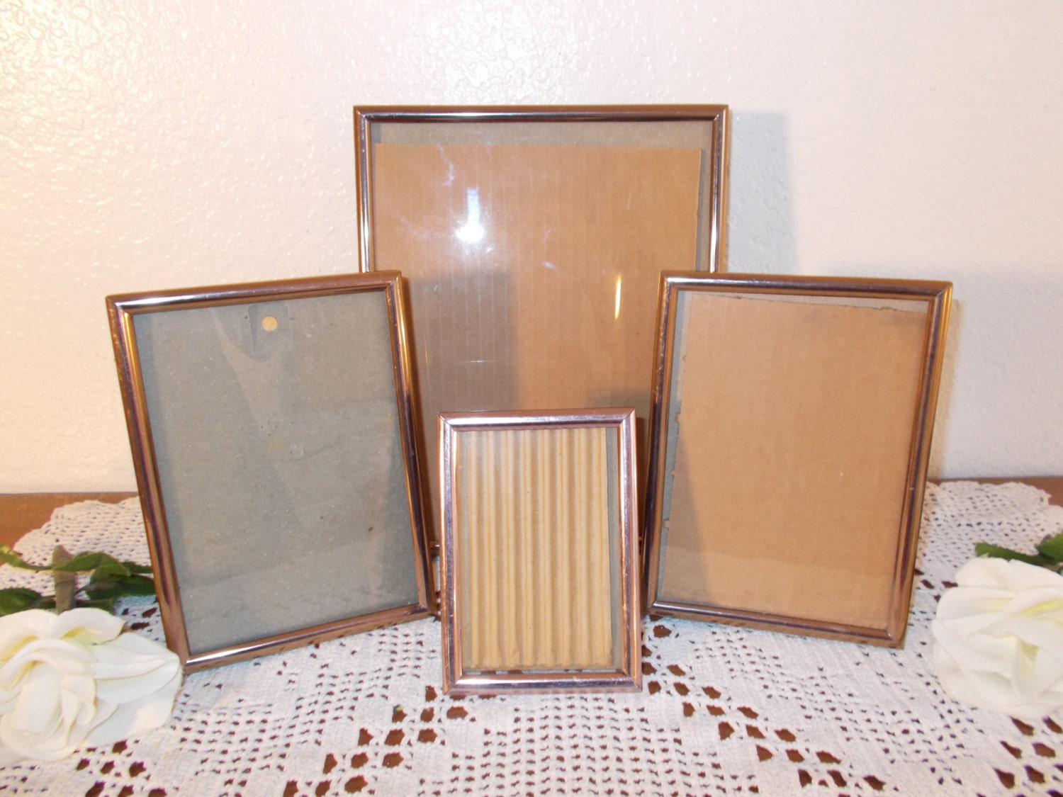 Vintage Picture Frame Set Photo Gallery Collection Rustic Etsy