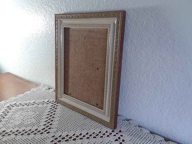 Vintage Ornate Gold & Antique White Picture Frame 8 X 10 Photo Etsy