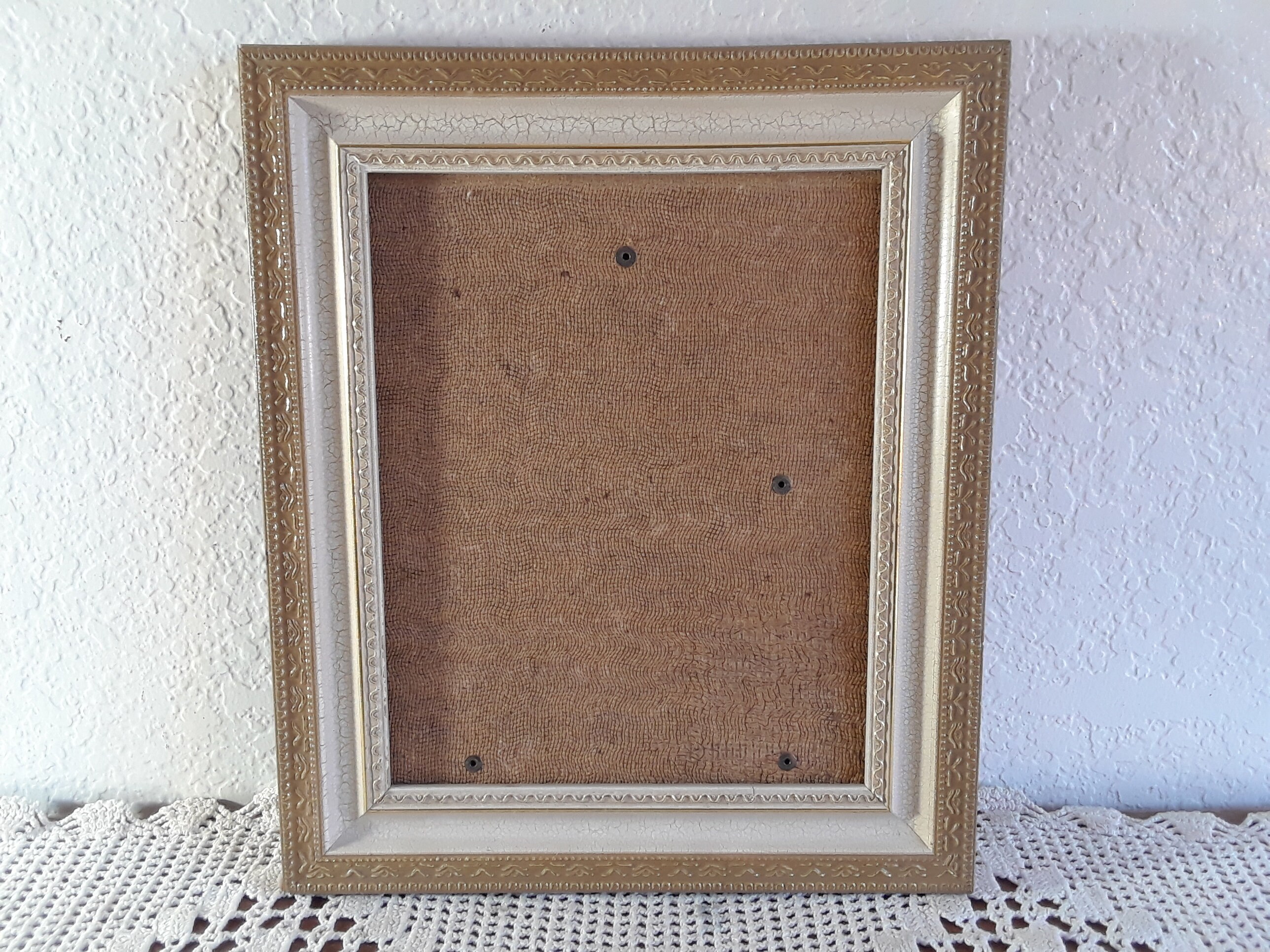 Vintage Ornate Gold & Antique White Picture Frame 8 X 10 Photo Etsy
