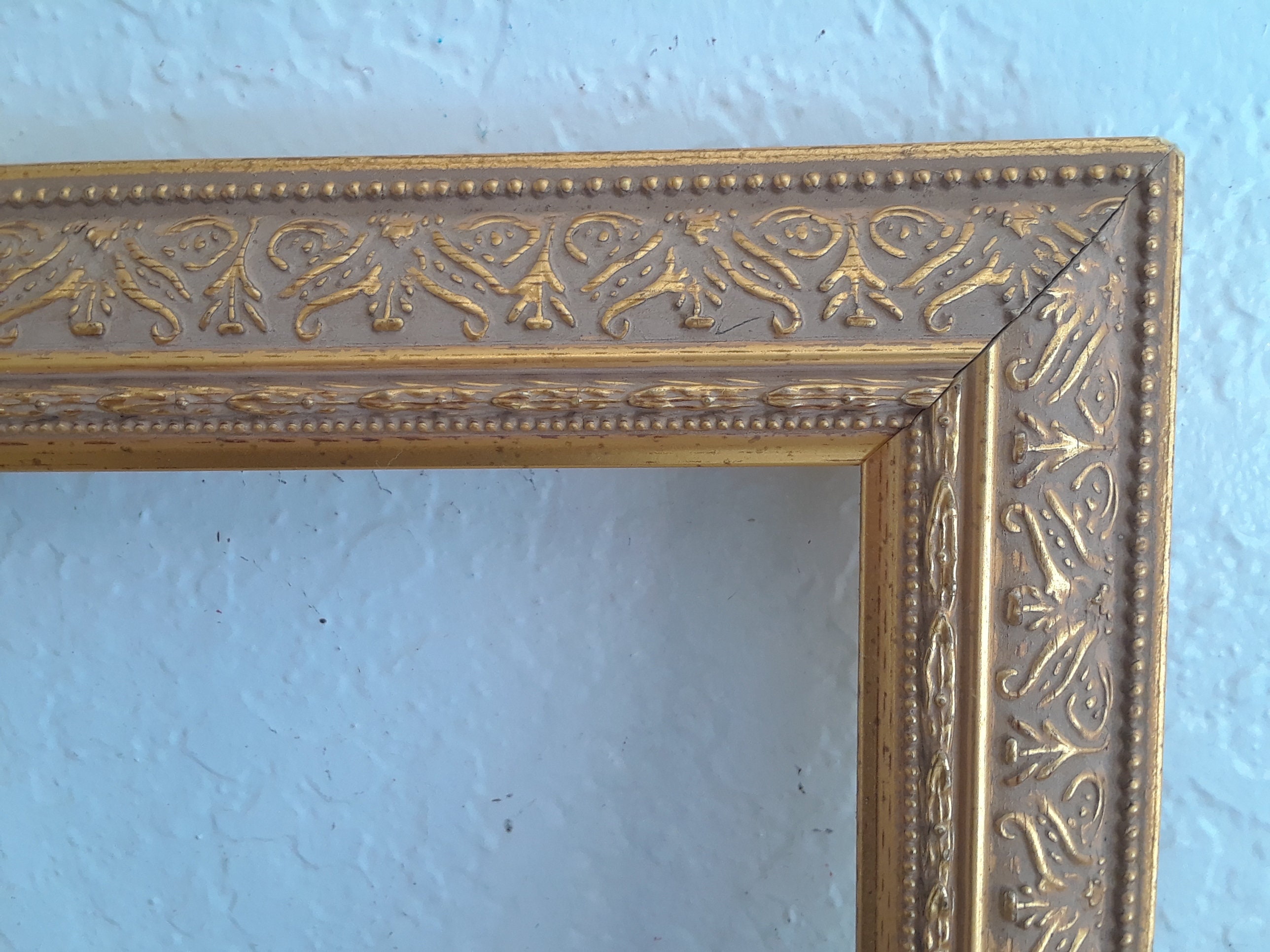 Vintage Ornate Gold Picture Frame 16 x 20 Photo Decoration Mid Etsy