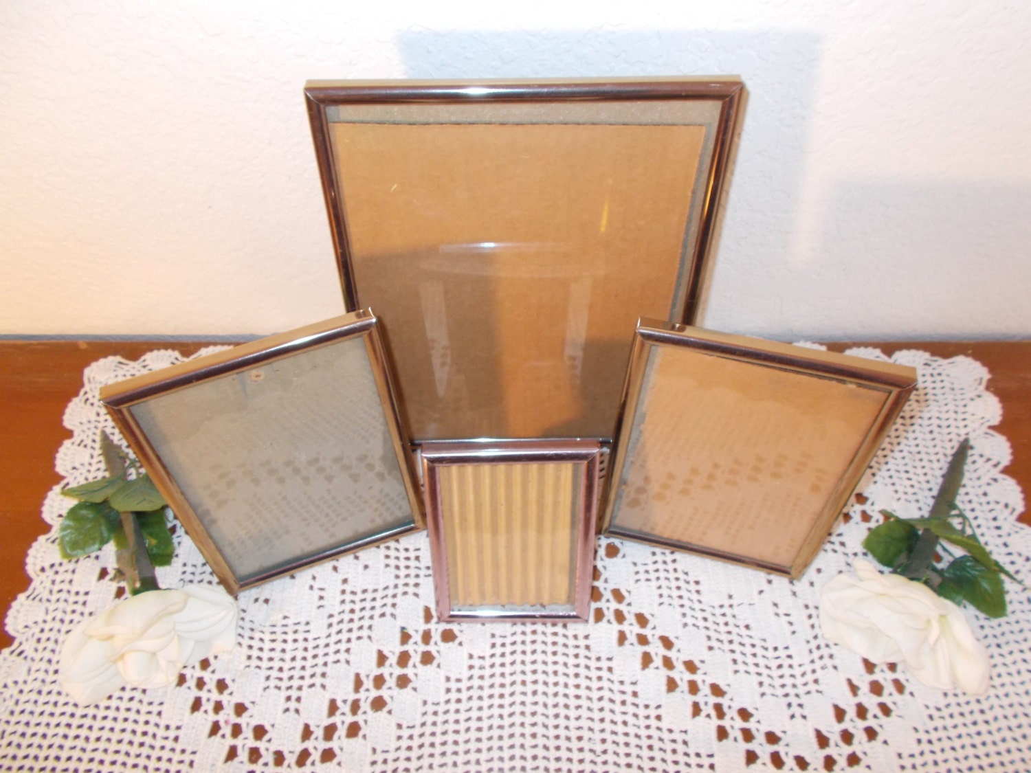 Vintage Picture Frame Set Photo Gallery Collection Rustic Etsy