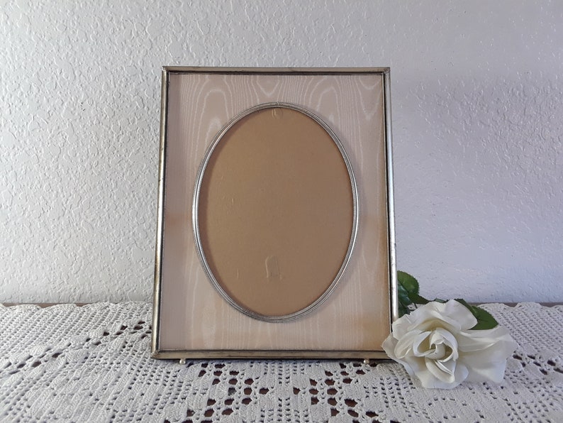 Vintage Ornate Silver Plated Picture Frame 6 X 8 Oval Photo Etsy