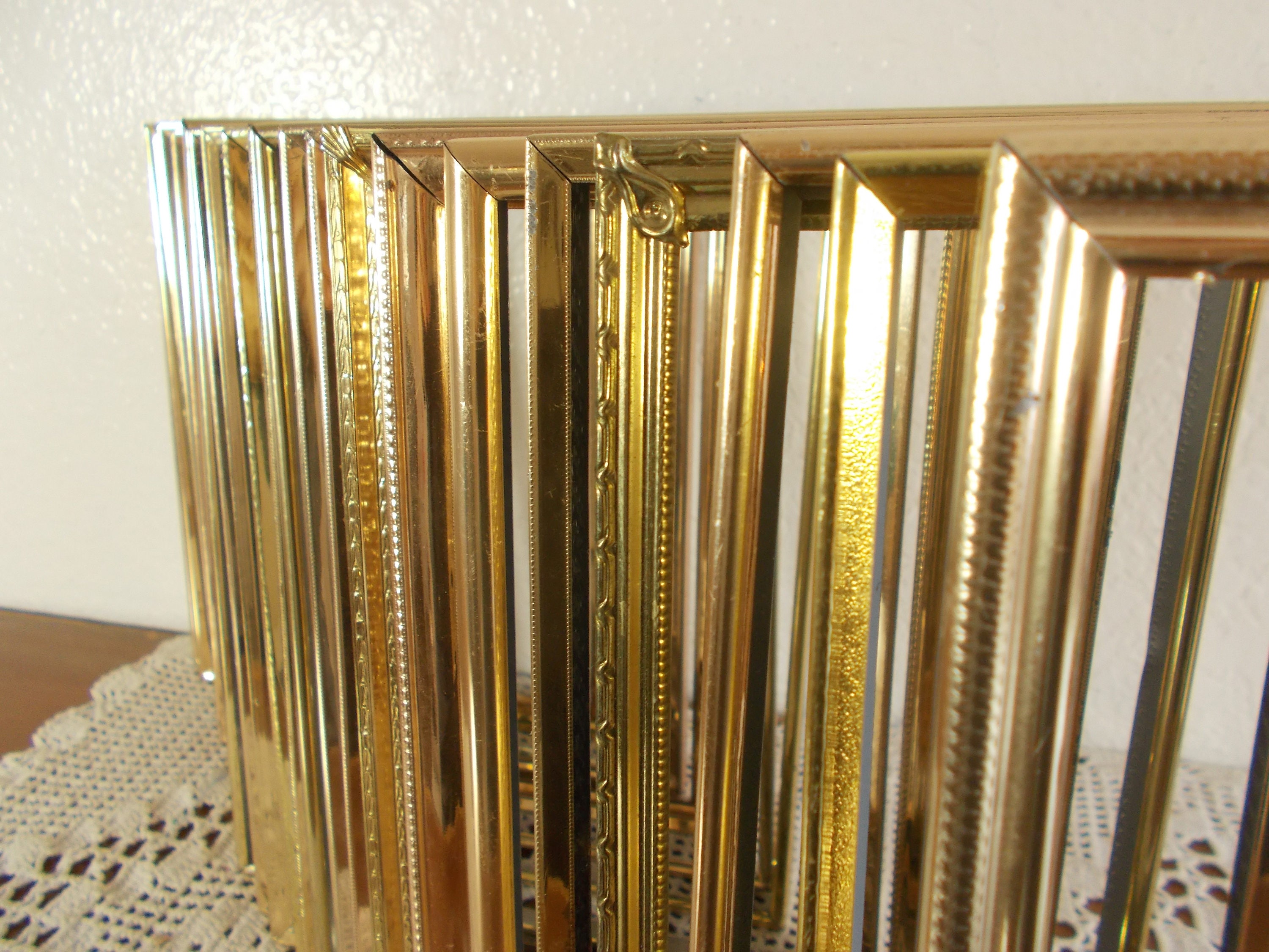 Large Vintage Gold 8 X 10 Picture Frame Collection Set Photo Etsy