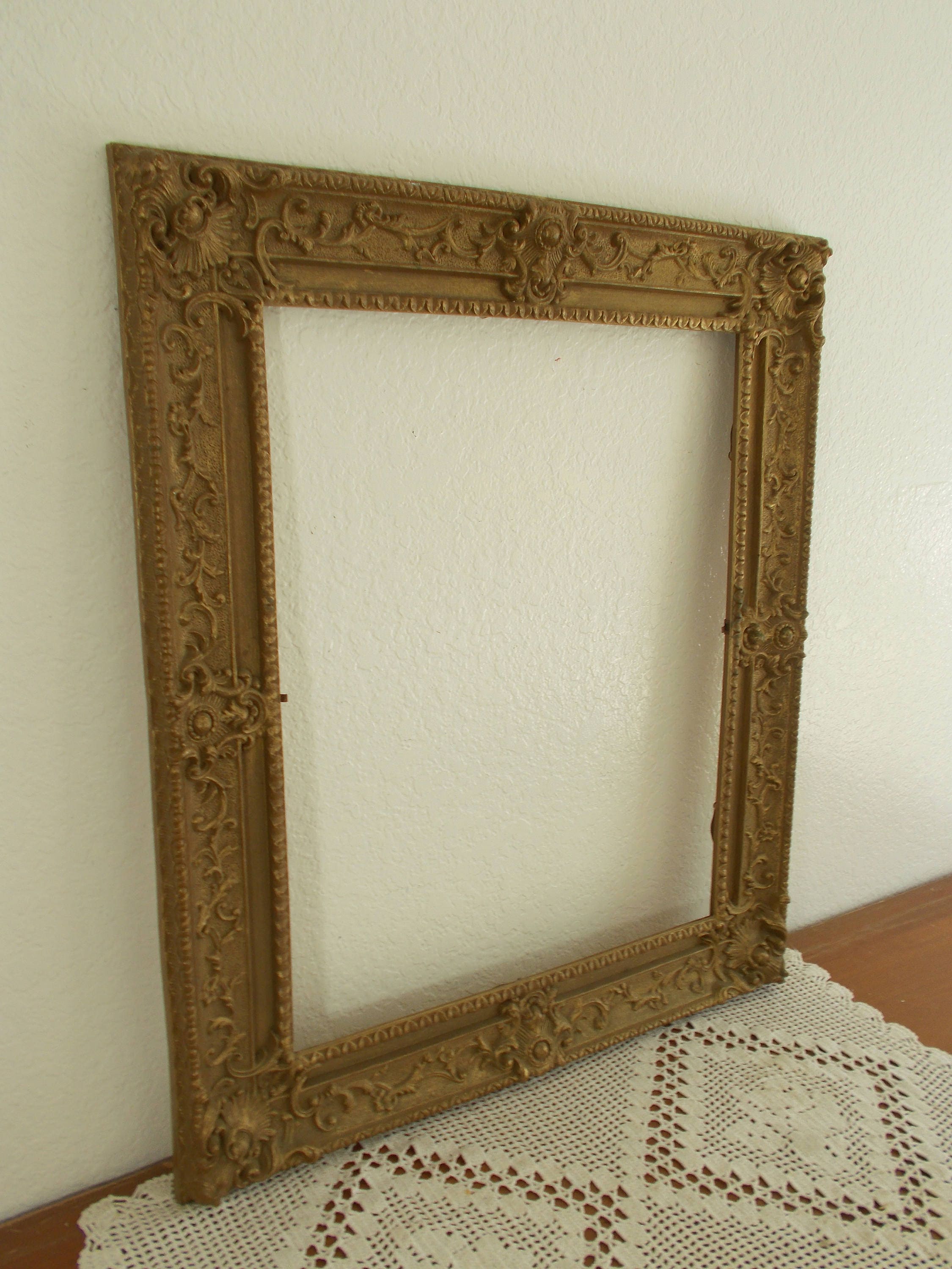 Vintage Ornate Gold Picture Frame 16 x 20 Photo Decoration Etsy