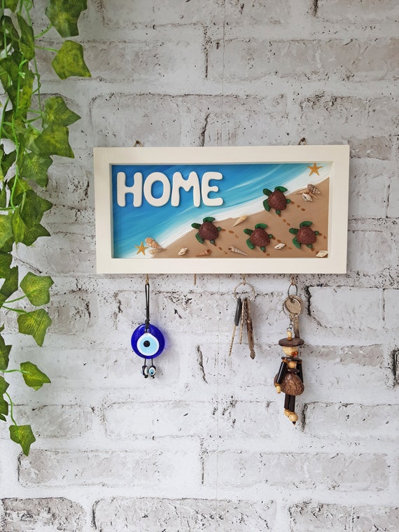 Coastal key holder for wall sales