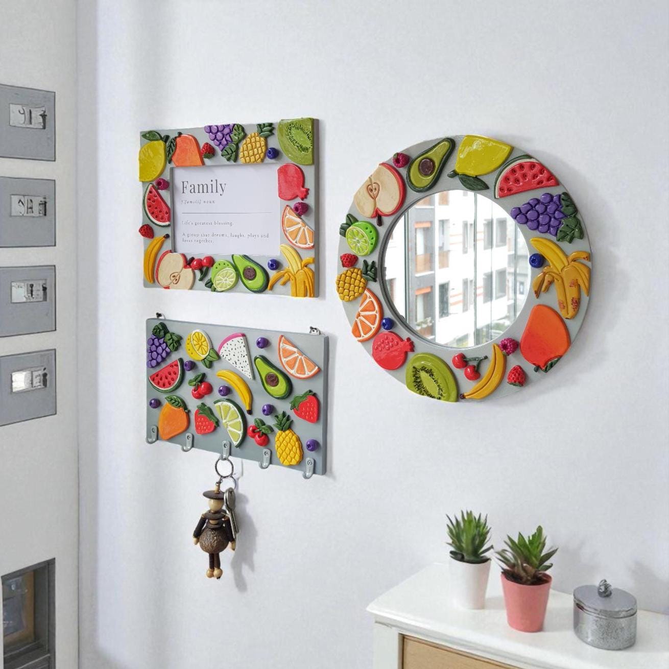 SirHoldeer Porta Chiavi da Muro per Casa Moderno, Portachiavi da Parete Home Sweet Home, Appendichiavi da Muro Ingresso, Appendiabiti da Parete Design, Ganci Appendiabiti, Idee Regalo per la Casa