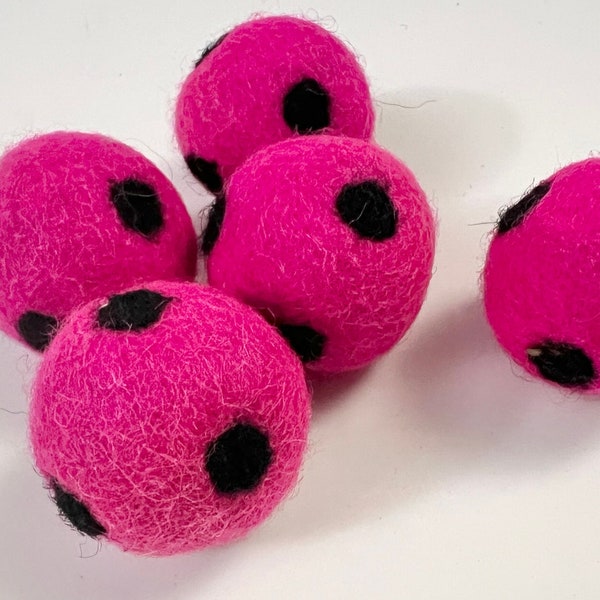 Felt Pom Poms Wholesale Wool Felt Pompoms Supply DIY Felt Ball Garland  Wool Felt Balls Color Polka Quantity Pink balls felt garland kit