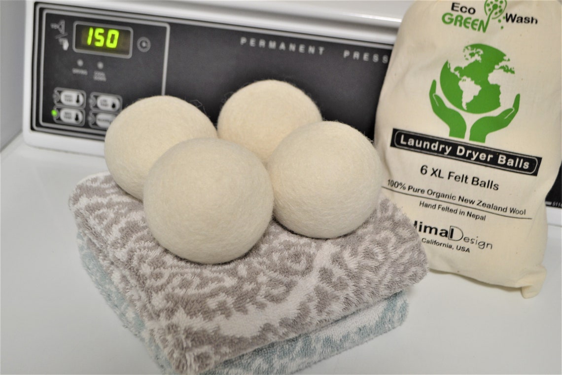 Wool Dryer Balls by Smart Sheep 6pack XL Premium Reusable Etsy