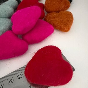Filz Kunst Filz Schmuck Filz Herz Verschönerung Filz Handwerk Versorgung Filz Handwerk Filz Girlande Filz Geschenke Filz Haarspange Kit, Filzgirlande
