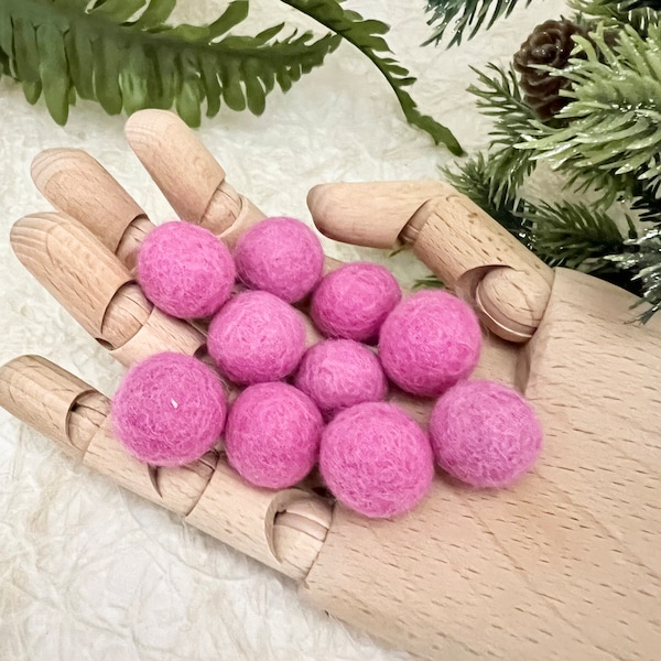 Felted Pink Balls Bulk Wholesale DIY Mobile Garland Craft Your Own Decor Choose Your Colors Felt Balls felted Custom wool poms for crafting