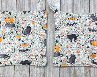 Fall potholders-Halloween hot pads-Christmas gift