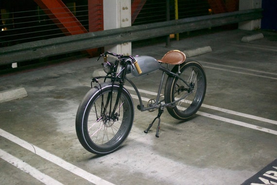 custom motorized bicycle gas tank