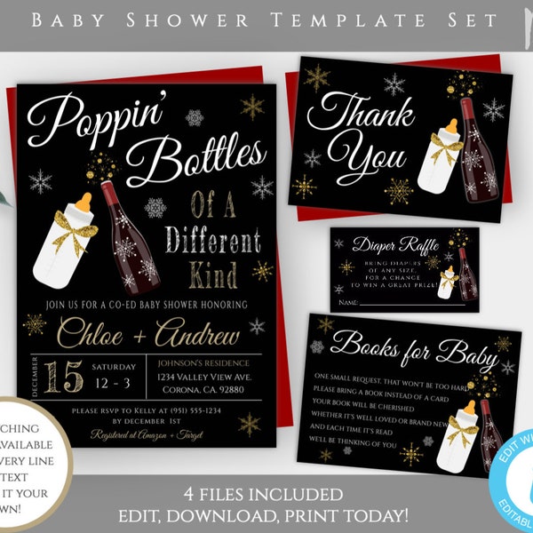 New Years Baby Shower Invitation Etsy