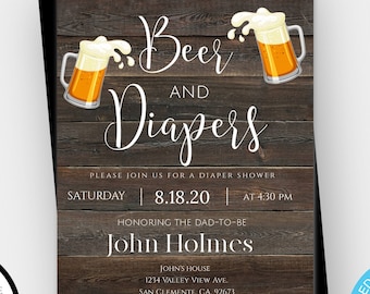 diaper keg invites
