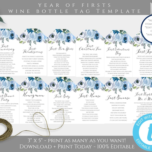 Milestone Wine Label - Etsy