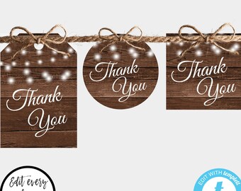 Gift Tags Rustic | Etsy
