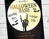 Concert Halloween Bash Party Invitation Template Printable Costume Party Invite Halloween Birthday Party Editable Adult Halloween Invitation