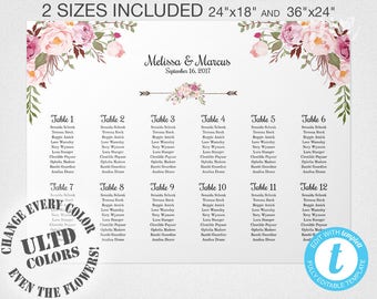 wedding seating plan etsy
