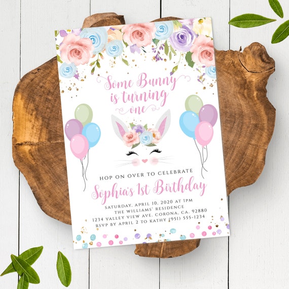 Bunny Party Invitations