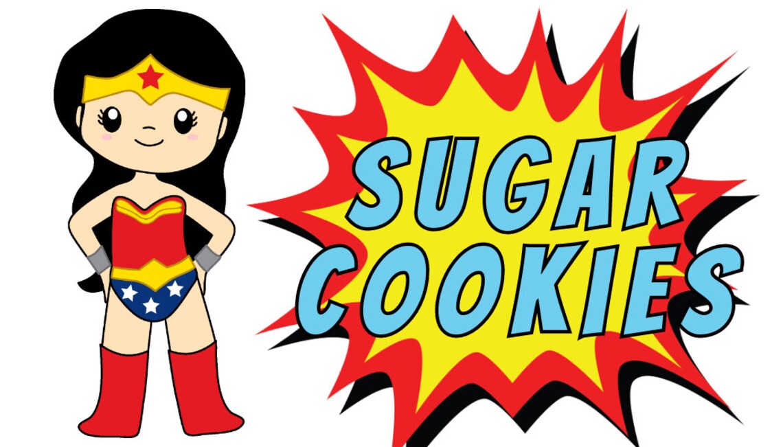 Superhero Folded Food Card Template for Birthday for Girl - Etsy