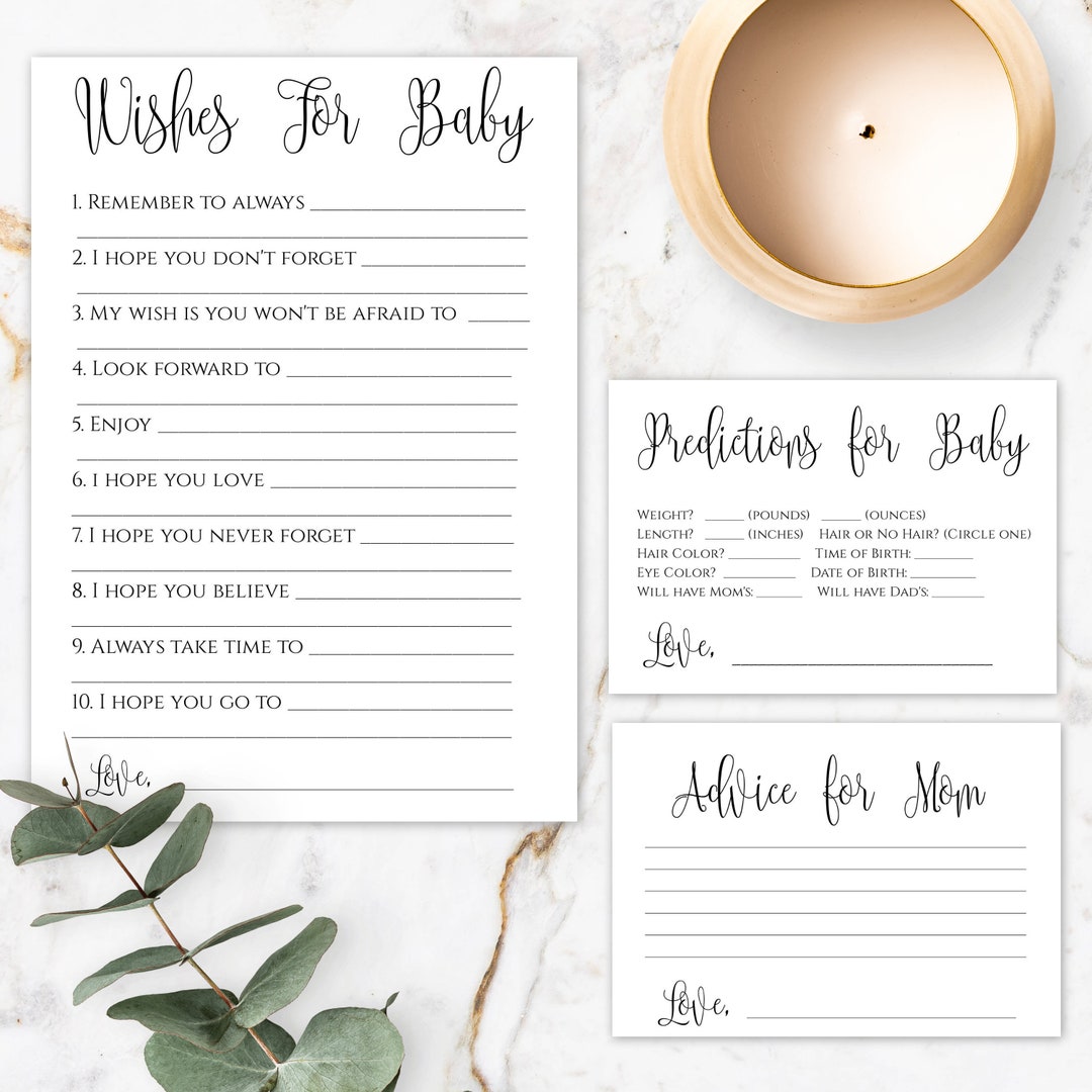 baby-shower-keepsake-templates-editable-printable-wishes-for-baby-advice-for-the-mommy-predictions-for-baby-instant-download-etsy for Five Wishes Free Printable Pdf Baby Shower Keepsake Templates, Editable + Printable Wishes for Baby, Advice for the Mommy, Predictions for Baby, Instant Download - Etsy for Five Wishes Free Printable Pdf