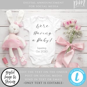 baby birth announcement social media