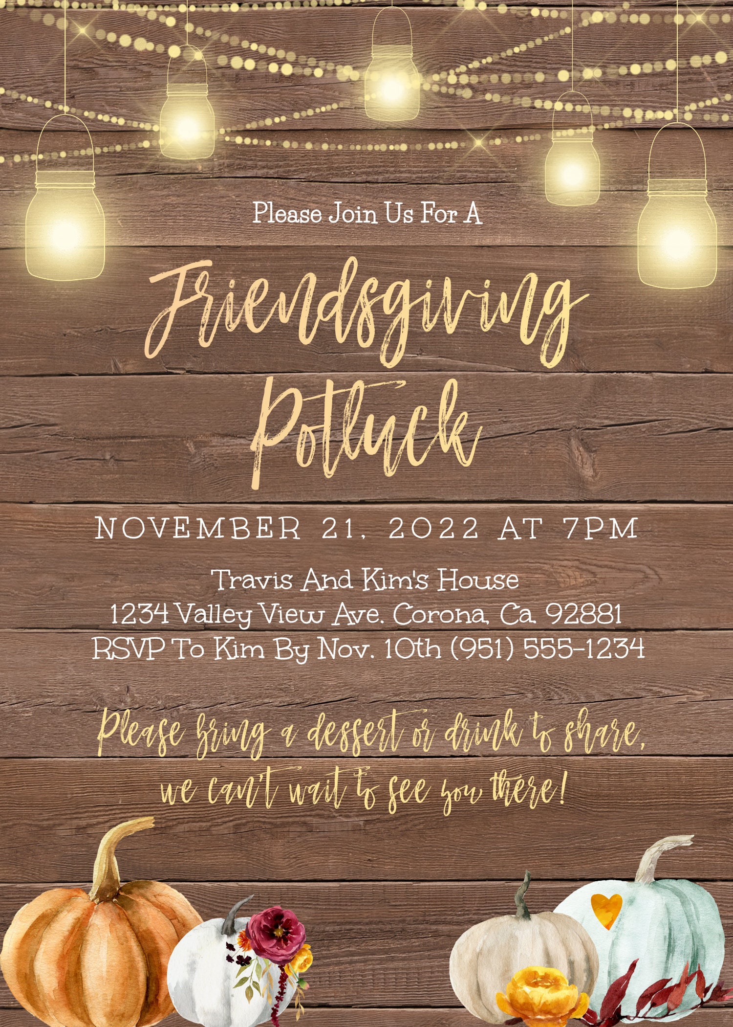rustic-friendsgiving-invitation-template-thanksgiving-dinner-invitation-download-printable-pumpkin-invite-diy-editable-fall-invitation-etsy