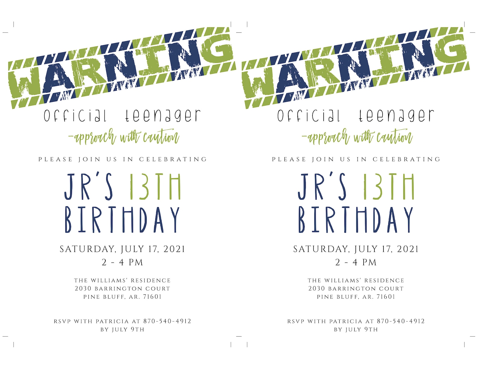 Birthday Party Invitation Template Teenager Birthday Invite - Etsy