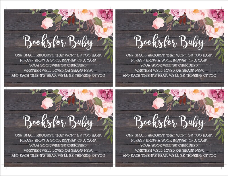 Rustic Floral Baby Shower Template Set, Baby Shower Invitation, Printable Baby Shower Invite, Editable Template, Instant Download, BSRF3 imagen 7