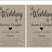Rustic Wedding Program Template, Calligraphy Printable Program, Instant ...