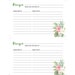 Hawaiian Recipe Card Template Funeral Printable Keepsake - Etsy