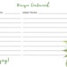 Hawaiian Recipe Card Template Funeral Printable Keepsake - Etsy